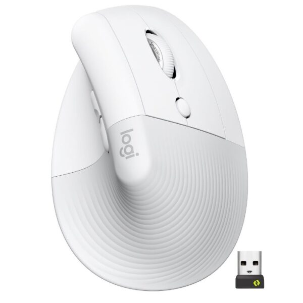 MOUSE LOGITECH LIFT VERTICAL WIRELESS/BT WHITE (910-006469)