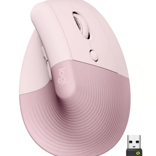 MOUSE LOGITECH LIFT VERTICAL WIRELESS/BT ROSE (910-006472)-P