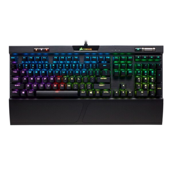 Teclado mecánico para juego Corsair K70 RGB MK.2 RAPIDFIRE CHERRY MX Speed (SP), USB 2.0