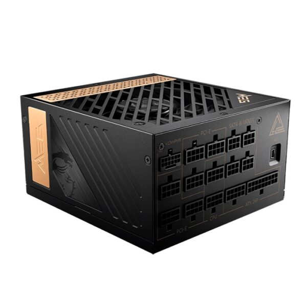 Fuente de alimentación MSI MEG Ai1300P PCIE5, 1300W, 80 PLUS Platinum, Formato ATX
