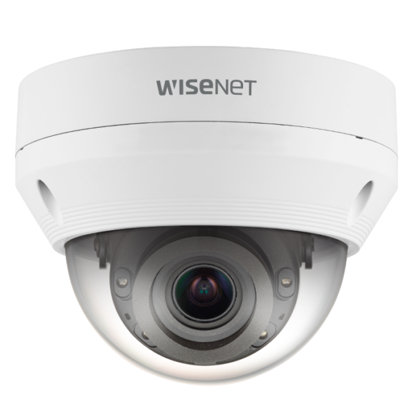 Hanwha Vision Cámara de red Wisenet QND-8080R 5Megapíxel - Color - Cúpula - Blanco - 20m Infrarrojos Visión Nocturna - H.265, H.264, MJPEG - 2592 x 1944 - 3.20mm- 10mm Fijo Lentes - 3.1x Óptico - 30fps - CMOS - Montaje colgante, Montura en Caja Eléctrica, Montaje en esquina, Soporte de Pared, Montaje colgante, Montura para parapeto, Caja de montaje