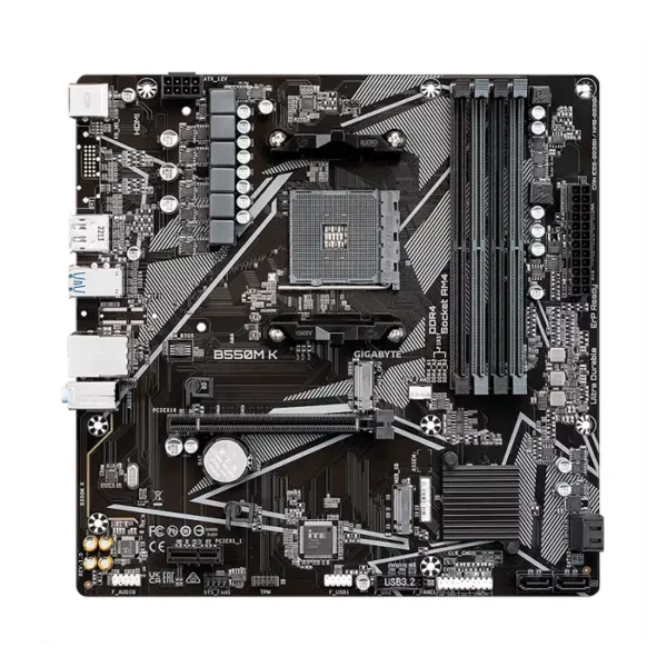 Motherboard Gigabyte B550M K (rev. 1.0) Chipset AMD B550, Socket AM4, Micro ATX