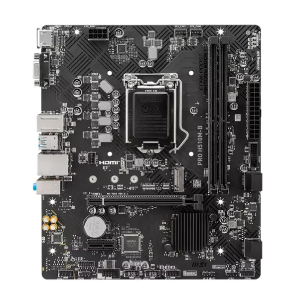 Motherboard MSI PRO H510M-B Chipset Intel H470, LGA1200, HDMI, VGA, mATX