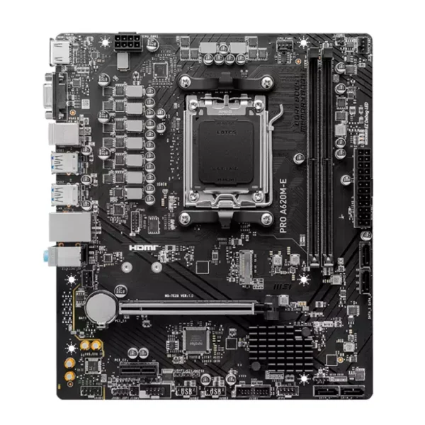 Motherboard MSI PRO A620M-E, Chipset AMD A620, Socket AM5, HDMI, VGA, mATX