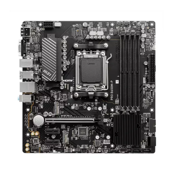 Motherboard MSI PRO B650M-P, Chipset AMD B650, Socket AMD AM5, mATX