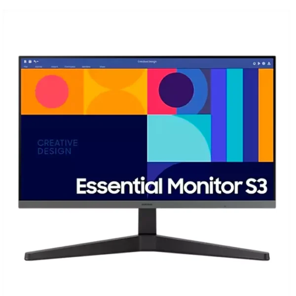 Monitor Samsung 24" FHD Essential S3, (1920x1080) Panel IPS, 100Hz, HDMI / DP, Color Negro